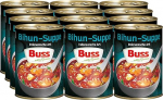 Buss Asia Soups - Bihun Soup Original Indoneesia stiilis - Kerge Aasia supp paprika, kanaliha ja klaasnuudlitega - Kiire valmistoit soojendamiseks mikrolaineahjus ja potis - 12 x 400 g