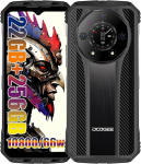 DOOGEE S110 4G Outdoor nutitelefon ilma lepinguta, Helio G99 Octa Core 22GB + 256GB, 10800mAh aku / 66W, 50MP kaamera (24MP infrapuna) + 16MP + 32MP, Android 13 6.58 tolli, NFC Simlock-Free Black