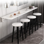 Klappbarer Esstisch zur Wandmontage f&uuml;r die K&uuml;che zu Hause, das Restaurant und die Bar. Multifunktionaler schmaler Langer Schreibtisch f&uuml;r den Innenbereich