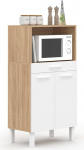 IDMarket - Hiina 60cm Midway High k&ouml;&ouml;gikapp 1 sahtli 2 uksega p&ouml;&ouml;k ja valge