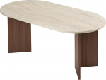 Moodne s&ouml;&ouml;gilaud 180 x 90 x 75 cm Travertini ja p&auml;hklipuu v&auml;rvi | 100% melamiiniga kaetud puitlaastplaat, paksus 25 mm | Stiilne ja vastupidav disain sobib ideaalselt kaasaegsetesse s&ouml;&ouml;gisaalidesse.