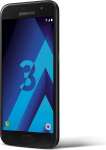 2017 Samsung Galaxy A3, 16 Go, Simple SIM, Noir D&eacute;bloqu&eacute; (renoveeritud)