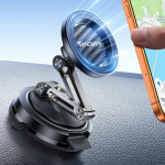 SYNCWIRE MagSafe autokinnitus, telefonihoidja auto magnet, 3-teljeline vaakum iminapp, sh asendus iminapp (armatuurlaud/tuuleklaas), 360&deg; p&ouml;&ouml;ramine, kokkupandav, iPhone 17-12 Pro/Max/Plus, Carbon Look
