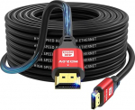 4K HDMI kaabel 20M High Speed HDMI 2.0 kaabel 4K@60Hz 18Gbps Ultra HD Ethernet Audio Return Video 4K 1080P 3D Arc HDR &uuml;hildub Xbox PS5 PS4 HDTV s&uuml;learvutiga jne (punane)