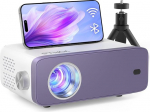 Mini Beamer, VOPLLS Mini 25000L WiFi Bluetooth Beamer Full HD 1080P Unterst&uuml;tzt, Tragbar Video Projektor mit 50% Zoom, Heimkino Projektor f&uuml;r Handy, Tablet/Laptop/PC/TV-Box, USB, HDMI, AV