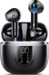 Bluetooth Kopfh&ouml;rer, Kopfh&ouml;rer Kabellos Bluetooth 5.4, Hi-Fi Sound in-Ear-Kopfh&ouml;rer mit ENC Noise Cancelling, 45 Std Spielzeit, LED Anzeige, IP7 Wasserdicht Ohrh&ouml;rer f&uuml;r Arbeit und Studium, Schwarz