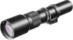 Walimex Pro 500/8.0 Lens for Various Cameras, DSLR Lens for Full Frame and APSC, Telephoto Lens with Built-in Iris Aperture, High Quality Camera Lens