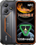 OSCAL Marine 2 V&auml;litingimustes kasutatav mobiiltelefon ilma lepinguta 2025, 11000mAh 12GB + 64GB/2TB, Android 15 Outdoor nutitelefon, 6,56-tolline HD + 90Hz, 16MP + 8MP AI kaamera ehitusplatsil mobiiltelefon, IP69K