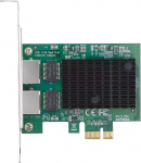 xiwai Dual Port v&otilde;rguadapter 2.5Gbps 2500Mbps PCI Express 1x PCI-E GBE Gigabit 1000Mbps lauaarvutiplaat