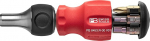 PB Swiss Tools Rat&scaron;ikruvikeeraja PB 8453.R-30 V01 | 100% Swiss Made | Stubby Bitihoidja kruvikeeraja 6 t&auml;ppispinnaga C6 pilu / rist / kuusnurkne pesa ja magnetiline bitihoidja