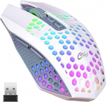 X8 traadita m&auml;nguhiir, laetav USB-C port, k&auml;rgmustriga, vikerkaare LED taustavalgusega, 6 programmeeritud nuppu (valge)
