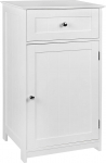 Home Discount&reg; Vannitoa kapi 1 uks 1 sahtli p&otilde;randal seisev kapp sahtli&uuml;ksus ladustamine, valge