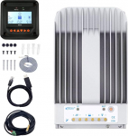 EPEVER MPPT p&auml;ikeselaadimise kontroller 20A 12V/24V auto p&auml;ikesepaneelide laadimiskontroller Max. PV 150V Solar Charge Controller koos MT50 kaugloetava m&otilde;&otilde;tjaga + temperatuuriandur RST + PC j&auml;lgimiskaabel RS485