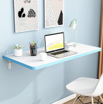 An der Wand montierter Klapptisch f&uuml;r Waschk&uuml;che, an der Wand montierter Esstisch, zusammenklappbar, an der Wand montierter Computertisch, stabil und robust, f&uuml;r Arbeitszimmer, Schlafzimmer