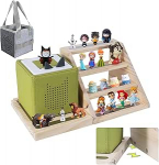 Givilio Tonie riiuli magnetilised redelid, Tonie figuuride seinariiulile, Tonieboxi riiulile Audio m&auml;nguasja figuuri hoidja korraldaja, &uuml;hilduv laadimisjaam, koos kandekotiga