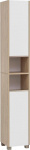 Schildmeyer Juba 151658 Tall Cupboard Light Oak Decor/Matt White 30.3 x 33 x 186.5 cm