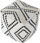 MOCOFO Square Cotton Linen Indoor Sofa Stool Cover (Mosaic45x45x45)