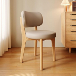 Generisch Luksuslik kaasaegne puidust s&ouml;&ouml;gitoolide komplekt 2 - puidust s&ouml;&ouml;gitoolid s&ouml;&ouml;gim&ouml;&ouml;blile heledast p&auml;hklipuust/valge (lihtne kokku panna) (B)