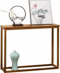 Konsolentisch Schmal f&uuml;r Den Eingangsbereich, Flur Regal Schmal, Rattan-Flurtisch f&uuml;r Eingangsbereich, Wohnzimmer, Schlafzimmer, Foyer(120x29x77cm/47x11x30in)