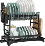 Generisch n&otilde;udekuivati t&ouml;&ouml;pinnale 2 tasandit eemaldatav koos s&ouml;&ouml;giriistade hoidjaga Tassid kuivati &auml;ravooluplaat ruumi s&auml;&auml;stev v&auml;ike k&ouml;&ouml;k (must)