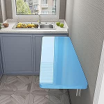 Robuster Wand-Tisch f&uuml;r Zuhause, B&uuml;ro und K&uuml;che, platzsparender schwimmender Tisch mit 70 kg Tragkraft, ideal f&uuml;r Waschk&uuml;che und Waschk&uuml;che