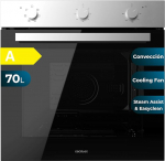 Cecotec Sisseehitatud ahju multifunktsionaalne 70L Bolero Hexa M236000 Inox aeg. 2800 W, 6 funktsiooni, taimer, aurup&otilde;hi XXL, aurutamisabi, Steam EasyClean, jahutusventilaator, sulatusrežiim, &ouml;korežiim, konvektsioon&otilde;hk.