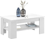 Newroom Milon.one kohvilaud Valge elutoa laud Modern 100 x 45 x 60 cm (B x K x S) Diivanilaud S&auml;ilitamislaud Elutuba