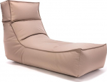 Ecopuf Outdoor Bean Bag Recliner Camel - ilmastikukindel Bean Bag tool eemaldatava peatoega - UV-kindel Bean Bag - sise- ja v&auml;litingimustes kasutamiseks