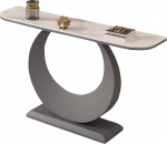 lyxamjrzyp Moodne kitsas konsoollaud, pikk konsoollaud kiviplaadiga, koridorilaud, diivanilaud elutuppa, magamistuppa, esikusse (valge hall, 31,4 tolli/80 cm)