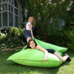 XXL Bean Bag v&auml;ljas ja siseruumides Lazy Place pestav veekindel koos sisekotiga (Apple Green)