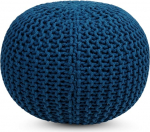 ARJORA Round Poufs Ottoman 100% puuvillane k&auml;sitsi kootud p&otilde;randatool Home Decor Corduroy Pouf diivanile, mida saab kasutada elutoa lastetoas Patio Lounge 18 x 14 tolli jalatoena