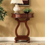 Kitsas konsoollaud, koridoririiul, kitsas, poolkuu kujuline telefonilaud, &otilde;huke sahtliga elutuppa, magamistuppa, esikusse ja koridori (punane)