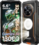 DOOGEE Fire 5 Ultra Android 15 v&auml;litelefoni ilma lepinguta, 32GB RAM/256GB ROM (2TB) 1200LM Dual, 13000mAh suur aku mobiiltelefon, 6,6-tolline HD + 90Hz, 48MP + 8MP v&auml;litelefoni nutitelefon