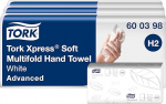 Tork Xpress soft multifold paberr&auml;tikud 600289 - H2 Advanced volditud r&auml;tikur&auml;tikud r&auml;tikuautomaatidele - imav ja rebenemiskindel, 2-kihiline, valge - 7 x 180 r&auml;tikut