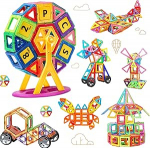 Magnetic Building Blocks, Magnet Construction Block Pieces, Educational Toy Set, Creative Toy Car