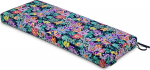 CLASSIC ACCESSORIES Vera Bradley by Water Resistant Patio Bench Cushion, 48" x 18" x 3", Happy Blooms