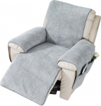 EBETA lamamistoolide kate, diivanite k&auml;etugede katted, Sherpa kate l&otilde;&otilde;gastavale toolile, tugitooli kaitsekate, kaitsev kate, libisemisvastane, l&otilde;&otilde;gastav tooli kate (Hall, 76 x 231 cm)