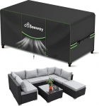 BEEWAY aiam&ouml;&ouml;bli kate, veekindel, kaitsev kate aialaudadele, terrassim&ouml;&ouml;bli komplektidele - 420D Oxfordi kangas, anti-UV, talvekindel, 300 x 250 x 100 cm