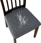 Stretch 2024 Jacquard s&ouml;&ouml;gitooli istme katted eemaldatavad pestavad tolmuvastased s&ouml;&ouml;gitooli istmepadjad koos pandlaga, tumehall, 6 komplektiga