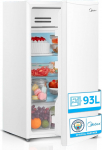 Midea kompaktne 93-liitrine minik&uuml;lmik koju ja kontorisse - madal energiatarve ilma s&uuml;gavk&uuml;lmikuta - vaikne minibaar haagissuvilasse ja telkimisse 0&deg;/-3&ordm; jahutustsooniga