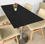 hankimise kaart Sobiv laudlina sobib ristk&uuml;likukujulisele lauale Pol&uuml;ester pestav Spandex Stretch laudlina elastse servaga piknikuks Camping Patio Outdoor 122 x 58 cm Must