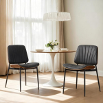 chairus S&ouml;&ouml;gitoa toolid komplekt 2 PU nahast k&auml;edeta k&ouml;&ouml;gitoolid Aktsenditoolid s&ouml;&ouml;gitoa polsterdatud toolid metallist jalgadega (Hall)