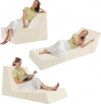 MeMoreCool k&otilde;rge tihedusega vahtvoodi diivanvoodi, p&otilde;randafuton madrats t&auml;iskasvanutele, kokkupandav diivanvoodi, kokkupandav magamistool, Chaise Longue, Mini Lounge diivan kolmekordse kokkupandava madratsiga, beež