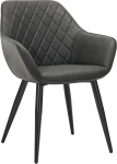 WOLTU #1393 Dining Room Chairs, 1 x Kitchen Chair Living Room Chair Upholstered Chair with Armrests Chair Design Linen / Velvet Metal