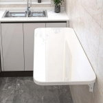 OHMG klapplaud, puidust s&ouml;&ouml;gilaud, skandinaavia laud, arvutilaua (valge, 80 x 50 x 1,6 cm)