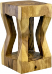 Puidust v&auml;ljaheide Twisted Stool Curved Saman Wood Natural Side Table M&ouml;&ouml;bel Flower Stool Solid Unique Side Table Storage Table