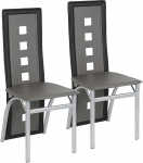 S&ouml;&ouml;gitoolid 2-st komplektist K&otilde;rge seljaga laia istmega k&ouml;&ouml;gi s&ouml;&ouml;gitoa m&ouml;&ouml;bel 2-st komplektist Hall must