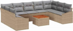 Modulares Gartensofa-Set Beige Poly-Rattan | Komfortabel & UV-best&auml;ndig | F&uuml;r Garten & Terrasse Model3347875