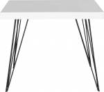 Safavieh Home Collection Wolcott keskkaja moodne kohvilaud, valge/must