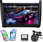Autoradio VW Volkswagen Polo 2008-2020, [2G+64G] Android puuteekraaniga autoraadio traadita Carplay ja Android Car/Bluetooth/WiFi/Bluetooth/EQ/FM RDS raadioga
